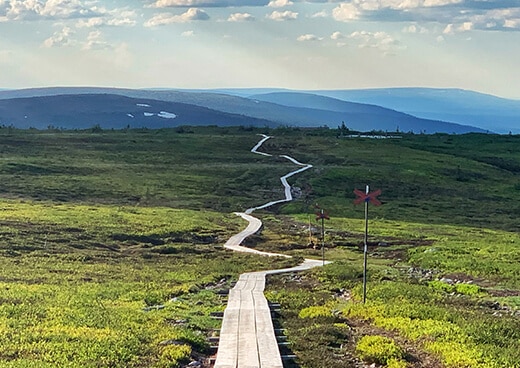 fjällstig i Sälen